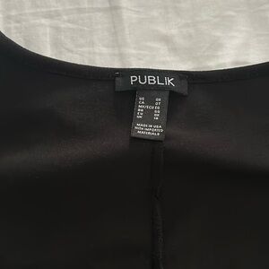 Black long sleeve dress with small split forever 21 plus